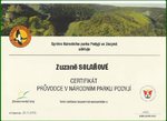 Certifikát průvodkyně NP Podyjí
